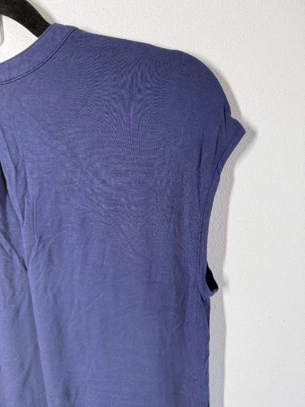 Soma Pajama Top Womens Small Navy Blue Sleepwear Lounge Soft Cap Sleeve Tee